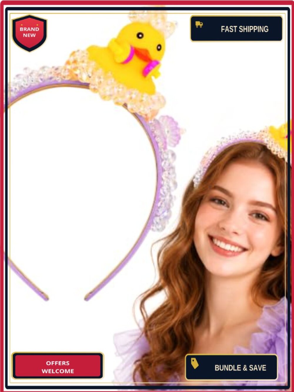 Duck Soap Bubble Headband One Size Cosplay Hair Accessory